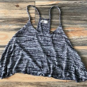 Gray flowy tank top
